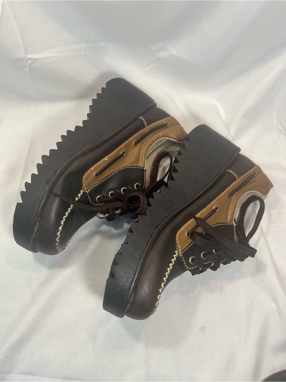 Soda Women's Brown and Tan Lace-Up Winter Boots - Picture 5 of 12